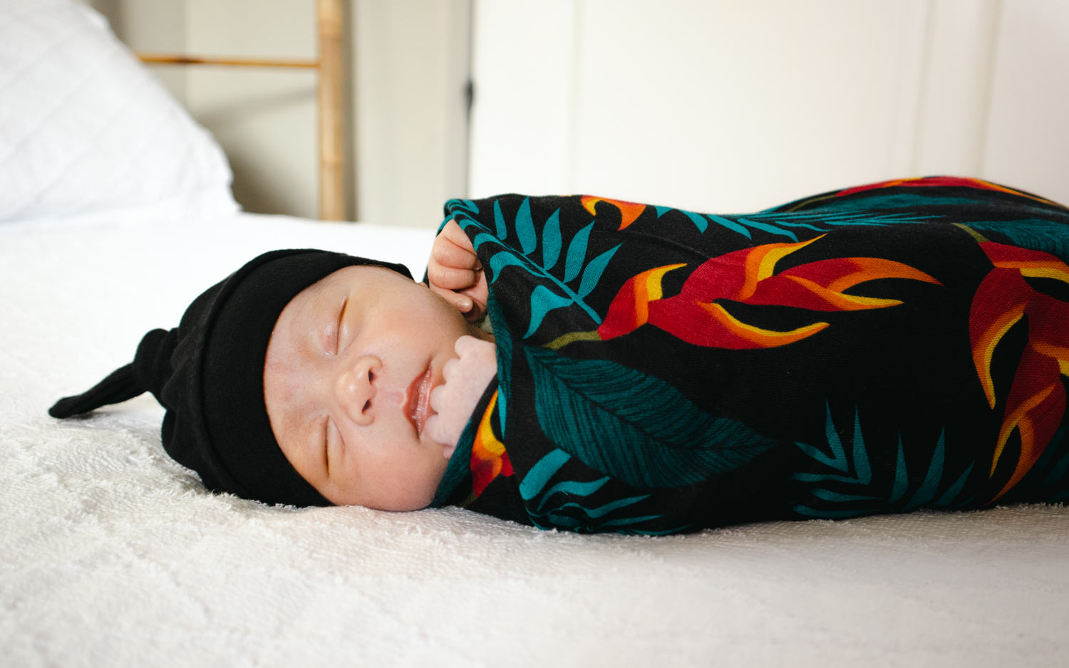 Island Fever bamboo baby swaddle