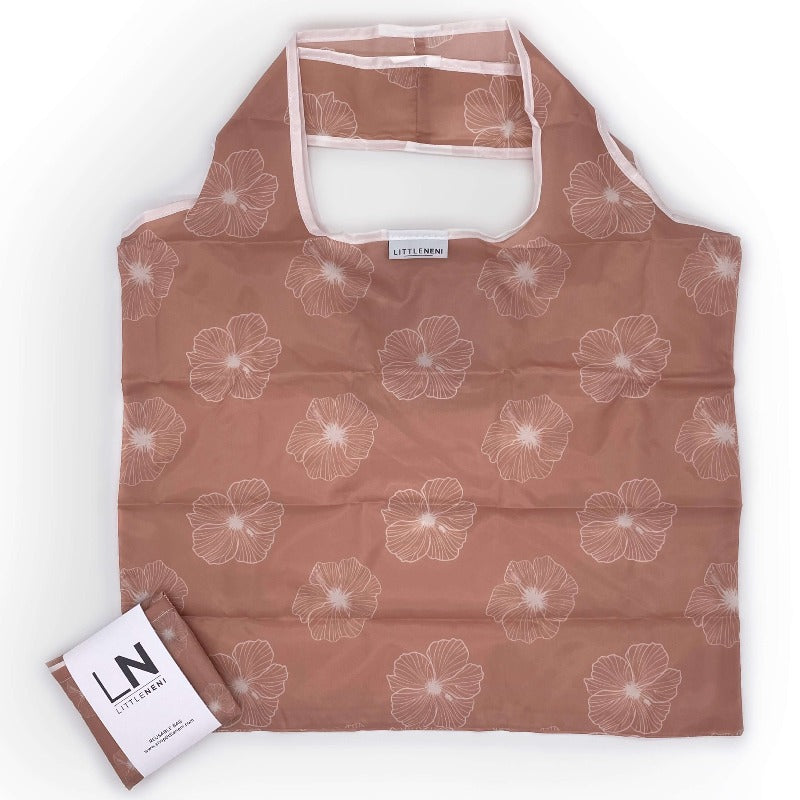 Hibiscus Reusable Shopping Bag