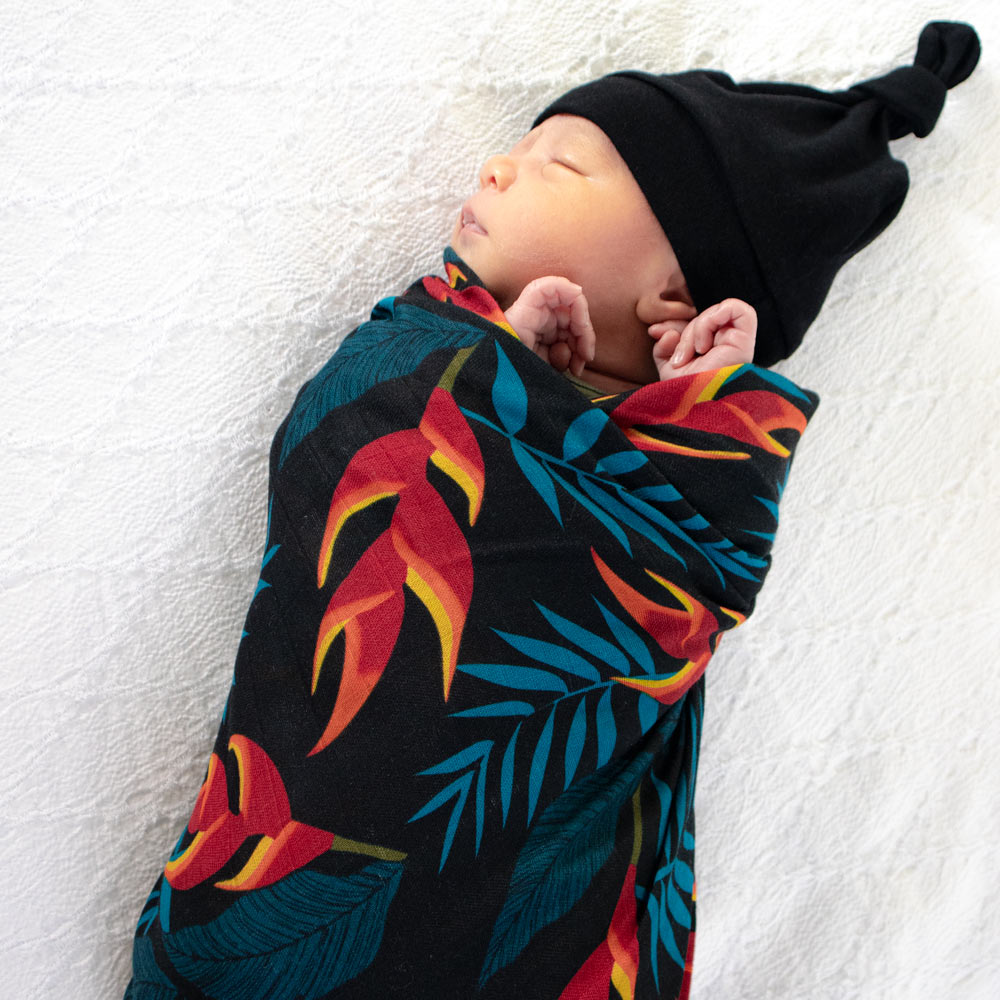 Island Fever bamboo swaddle blanket