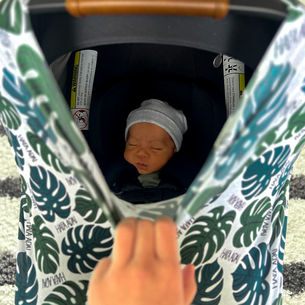 Hafa Adai Monstera Multi-Use Carseat Cover