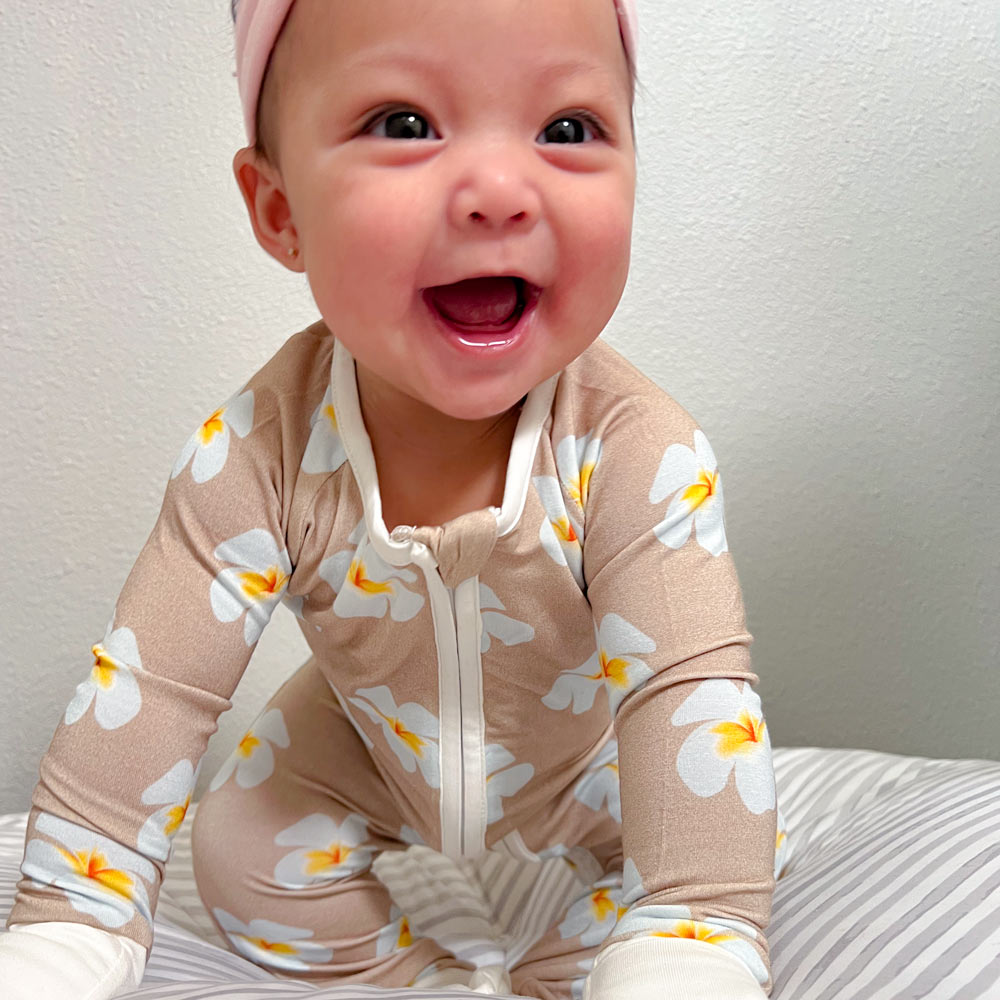 PLUMERIA ZIP ROMPER