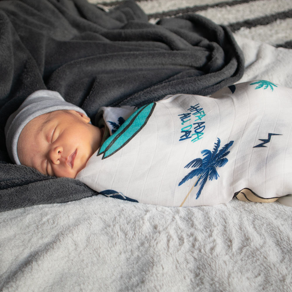 Surfer Neni bambo swaddle blanket