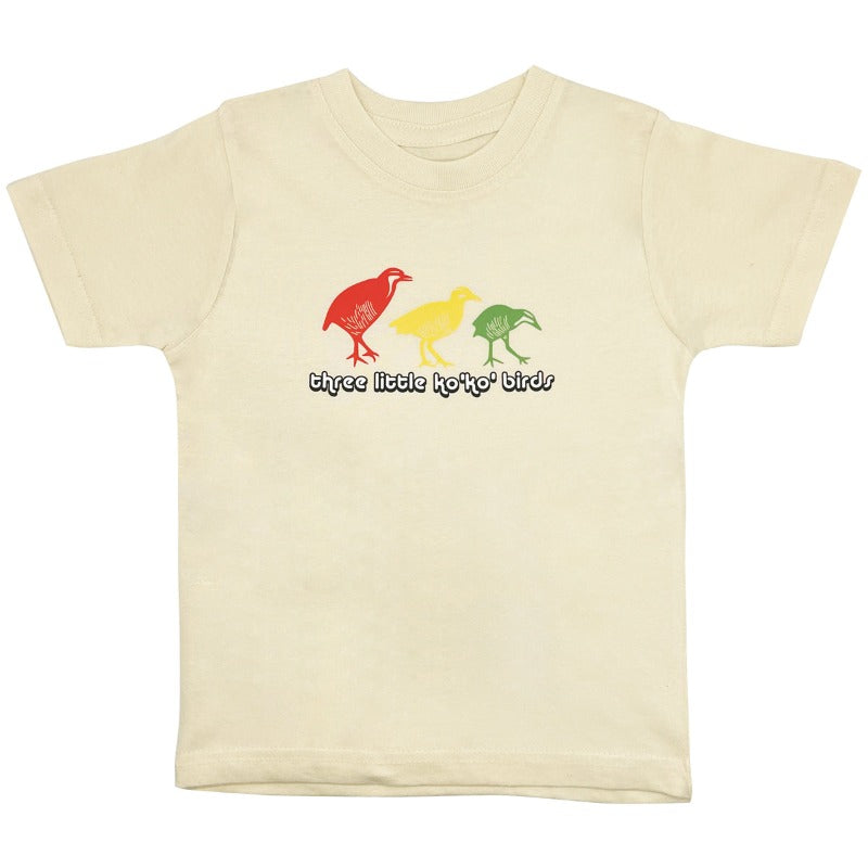 Black Cream Three Little Ko'Ko' Birds Toddler T-Shirt