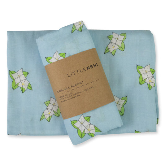 Blue Gaosåli Muslin Swaddle